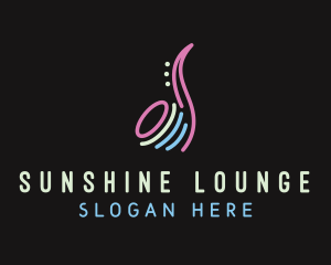 Studio Bar Saxophone logo design