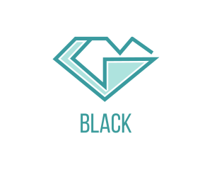 Jewel - Blue G Diamond logo design