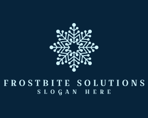 Freeze - Decorative Ice Snowflake logo design