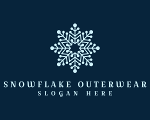 Decorative Ice Snowflake logo design