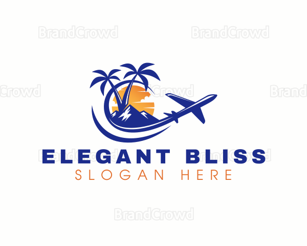 Tropical Airplane Tour Logo