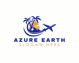 Tropical Airplane Tour logo design