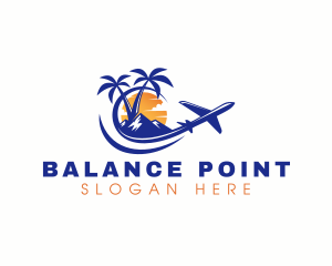 Tropical Airplane Tour logo design