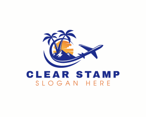 Tropical Airplane Tour logo design