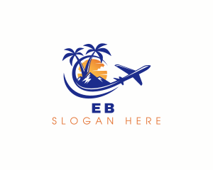 Transportation - Tropical Airplane Tour logo design
