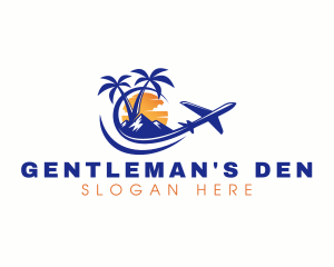 Tropical Airplane Tour logo design