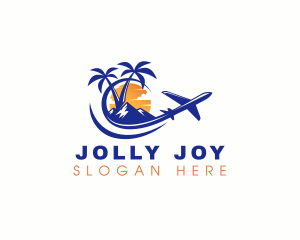 Tropical Airplane Tour logo design