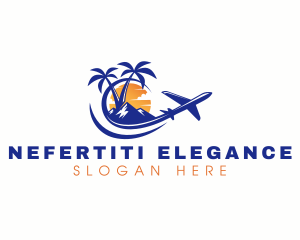 Tropical Airplane Tour logo design