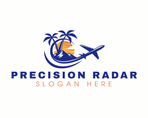 Tropical Airplane Tour logo design