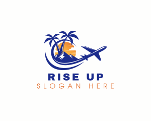 Tropical Airplane Tour logo design