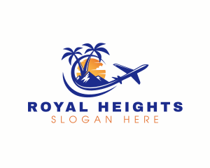 Tropical Airplane Tour logo design