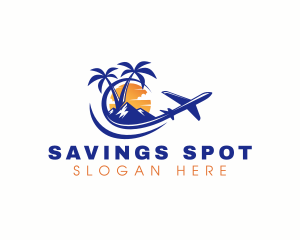 Tropical Airplane Tour logo design