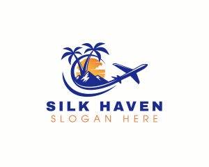 Tropical Airplane Tour logo design