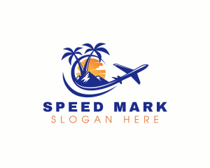 Tropical Airplane Tour logo design