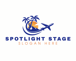 Tropical Airplane Tour logo design