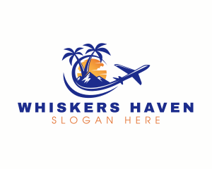 Tropical Airplane Tour logo design