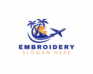 Tropical Airplane Tour logo design