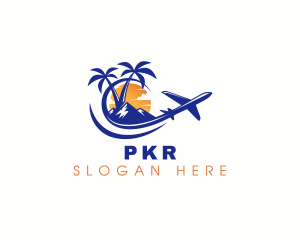 Tropical Airplane Tour logo design