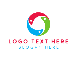 Dynamic - Abstract Multicolor Circle logo design