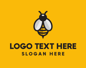Simple Bee Symbol  logo design