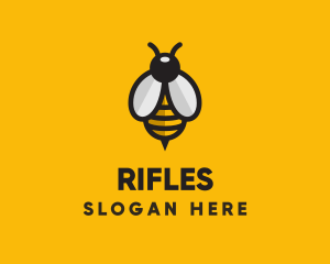 Simple Bee Symbol  Logo