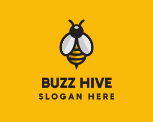 Simple Bee Symbol  logo design