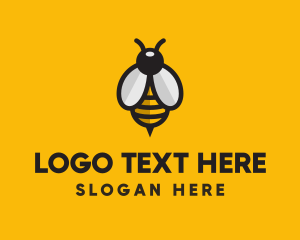 Antennae - Simple Bee Symbol logo design