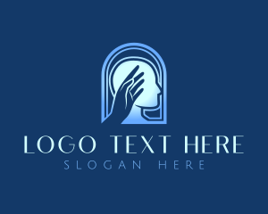 Thinking - Human Mental Health Hand logo design