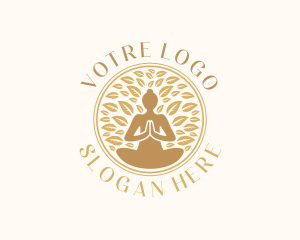 Mindfulness - Zen Yoga Meditation logo design