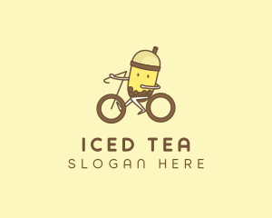 Milk Tea Cyclist logo design