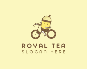 Milk Tea Cyclist logo design