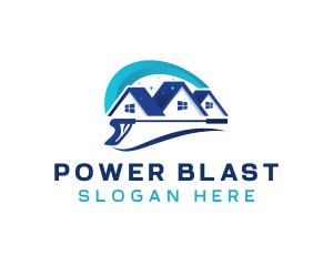 Power Washer Home Cleaning logo design