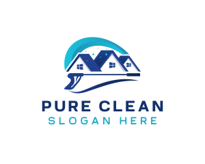 Power Washer Home Cleaning logo design