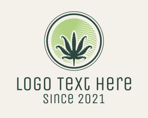 Cannabis - Weed Dispensary Badge logo design