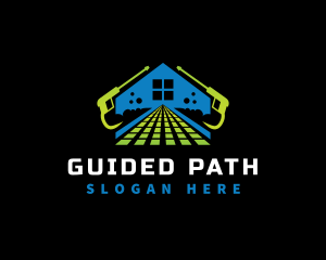 Path Pressure Wash Housekeeping logo design