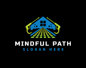 Path Pressure Wash Housekeeping logo design