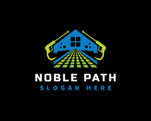 Path Pressure Wash Housekeeping logo design