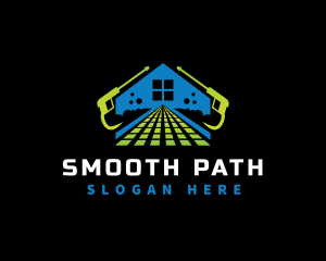 Path Pressure Wash Housekeeping logo design