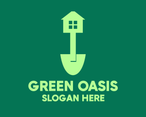 Home Shovel Gardening logo design