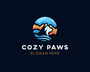 Hiking Dog Park logo design