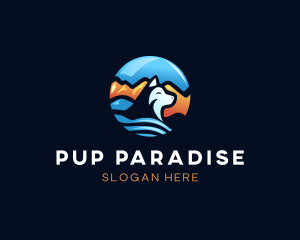 Hiking Dog Park logo design