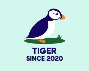 Cute Puffin Bird logo design
