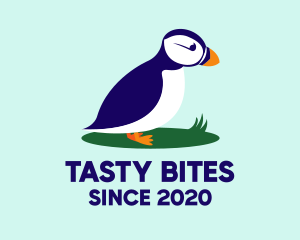 Cute Puffin Bird logo design