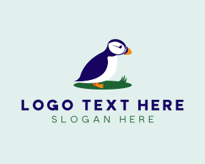 Wildlife Sanctuary - Avian Puffins Bird logo design