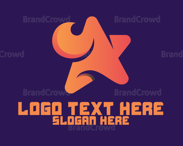 Fancy Orange Star Logo