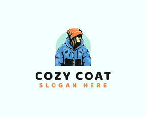 Coat - Woman Winter Fashion logo design