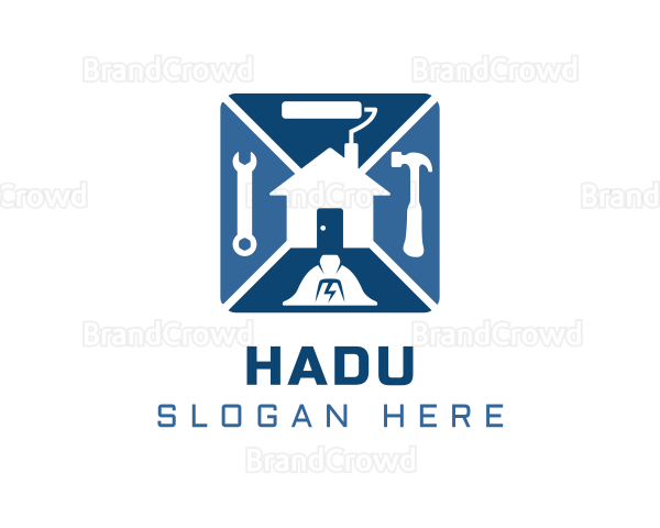 House Renovation Handyman Logo