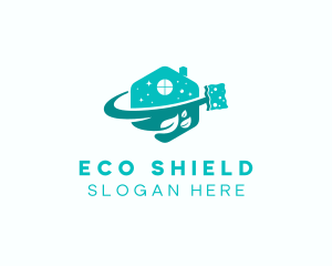 Eco Housekeeper Sponge logo design