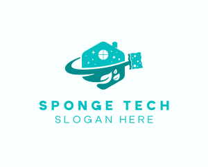 Sponge - Eco Housekeeper Sponge logo design