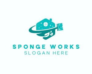 Sponge - Eco Housekeeper Sponge logo design